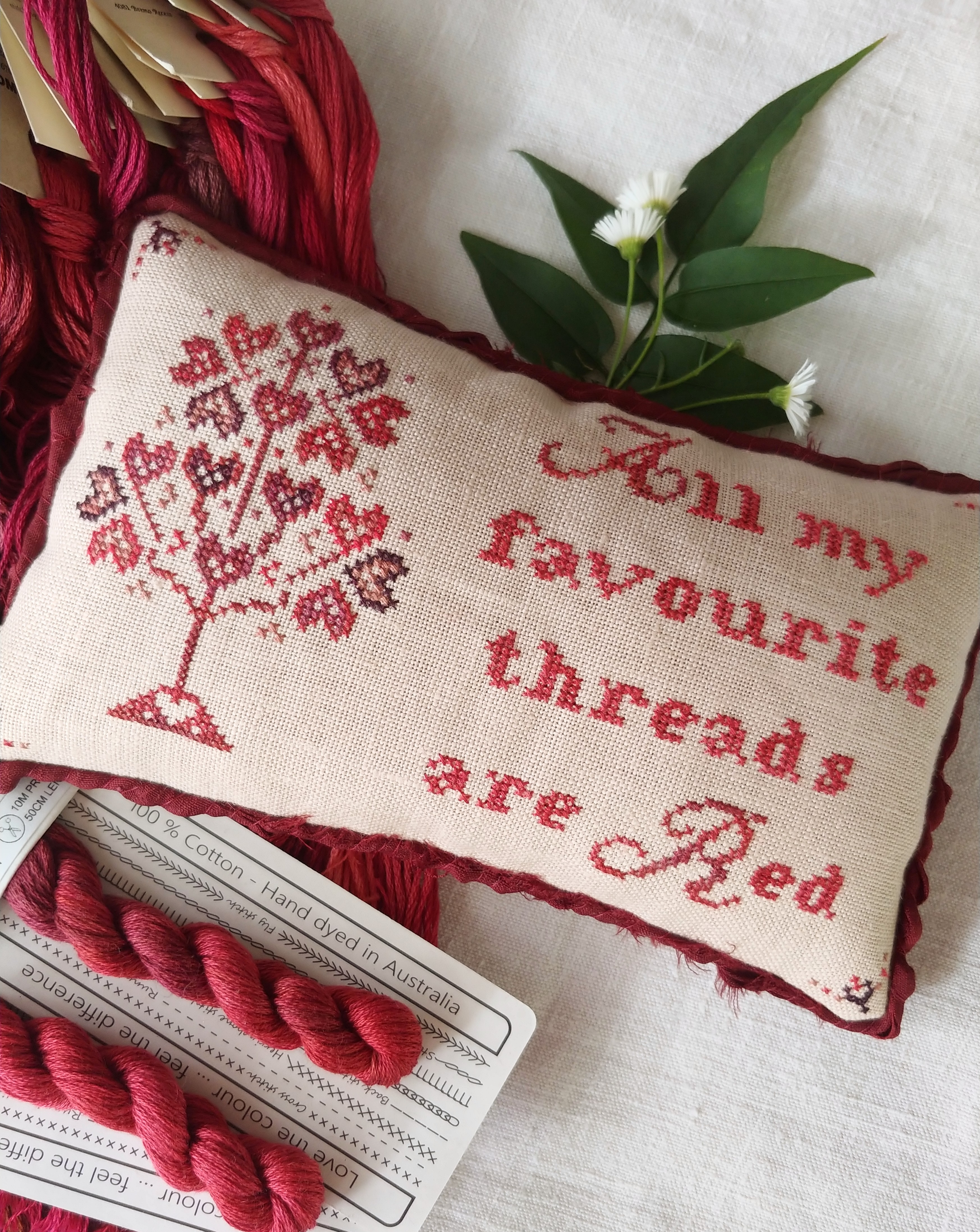 All my red threads… – Mojo Stitches